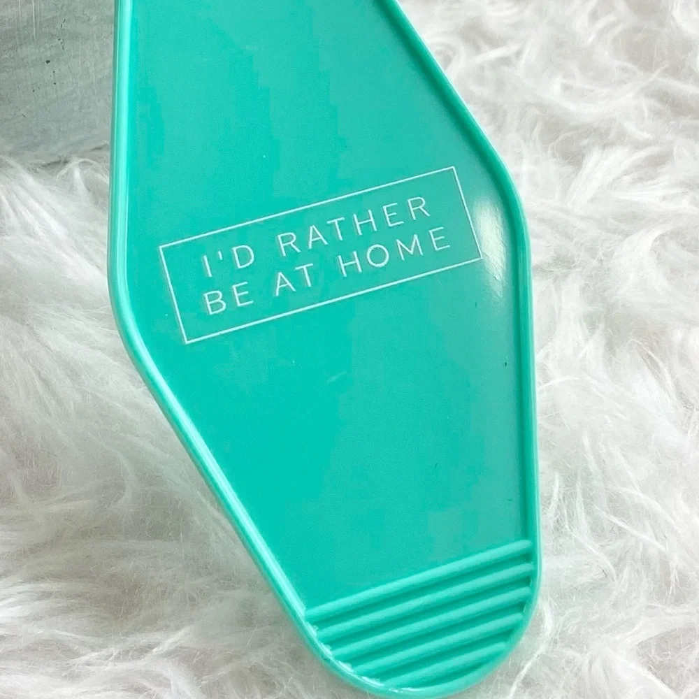 Retro Motel Keychain-I’d rather be at home